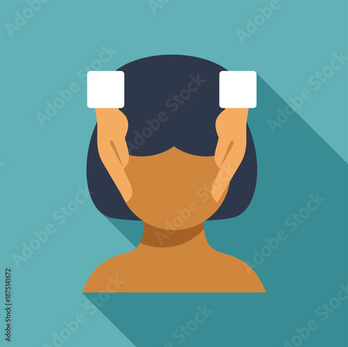 Woman receiving a cosmetic facial treatment, symbolizing beauty and wellness