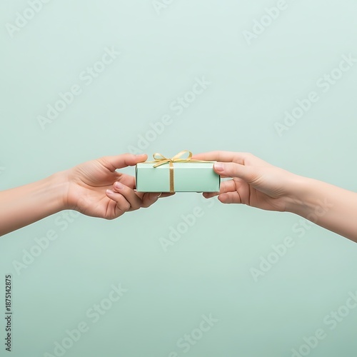 woman holding gift box