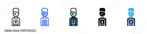 Water Dispenser Icon Collection With Multiple Styles