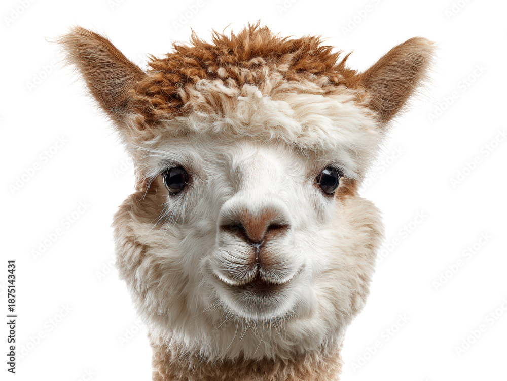 Obraz premium Alpaca Close-Up Portrait