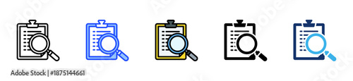 Seo Audit Icon Collection With Multiple Styles