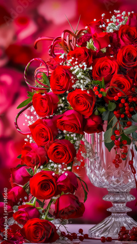 Beautiful bridal bouquet of flowers. Love concept. Valentine's day 