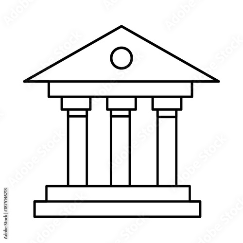 Bank icon. Vector icon design