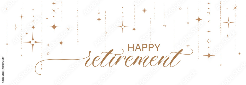 Fototapeta premium happy retirement card