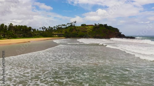Wallpaper Mural Tropical beach with palm trees. Talalla Beach, Sri Lanka. Torontodigital.ca