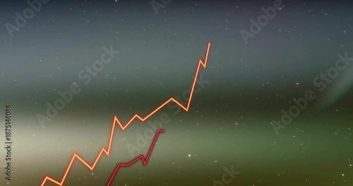 Three zigzag graphs emerging bottom left climbing to peaks then settling on plateau showing trends