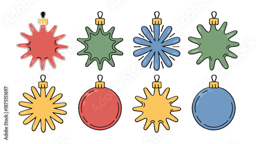 Festive Ornaments: A vibrant assortment of colorful ornaments, embodying the spirit of celebration and joy during the holiday season.