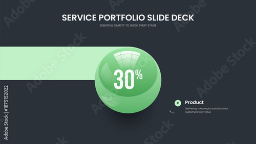 Minimalist Forecast Slideshow Design Vector Illustration. Investor Launch One Option Infographic Slide Template. Product Insight 1 Element Diagram Presentation Layout.