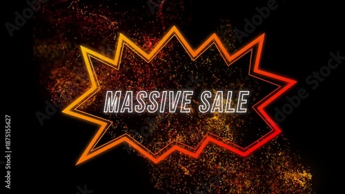 Wallpaper Mural Animation of massive sale text over speech bubble Torontodigital.ca