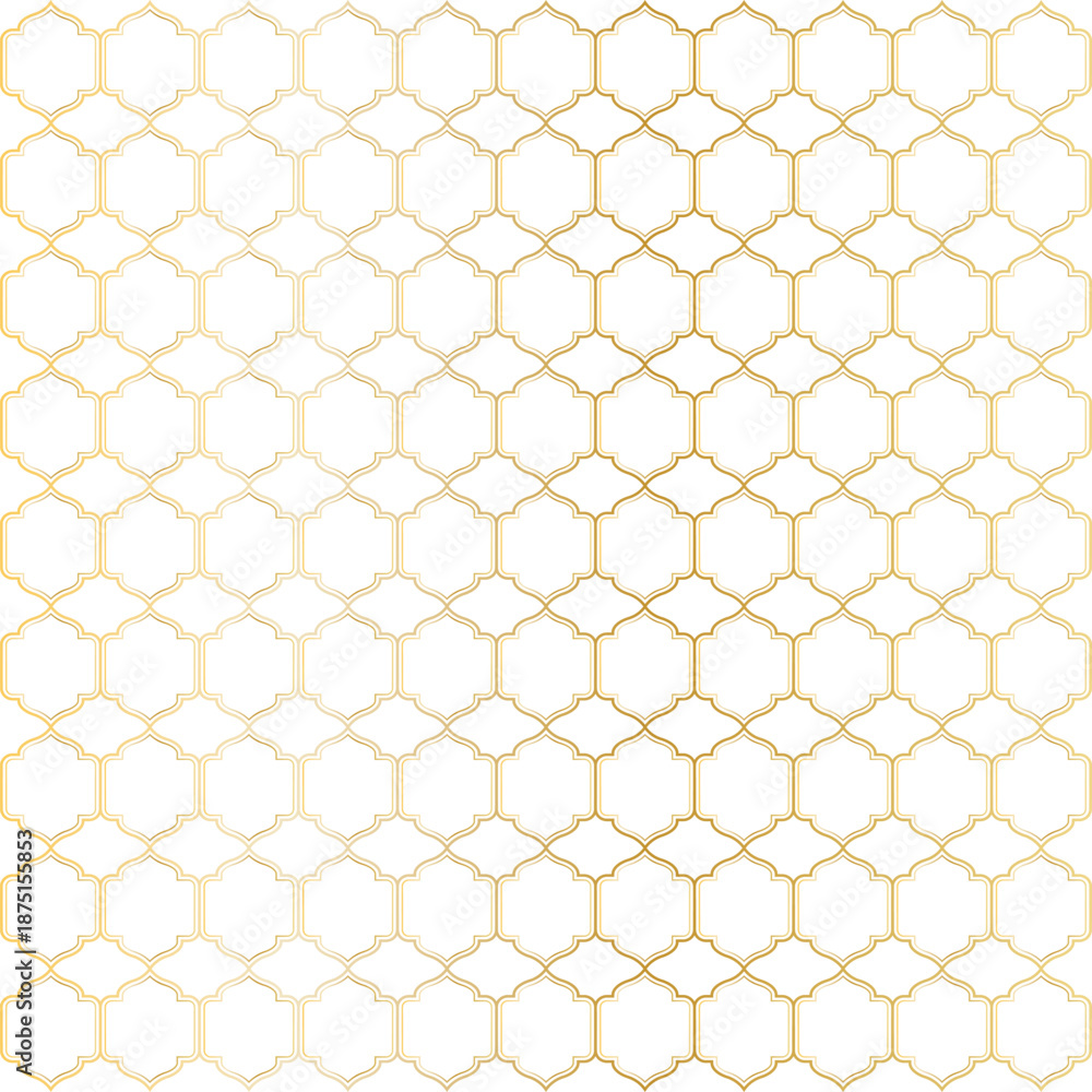 Fototapeta premium Elegant golden hexagonal pattern background