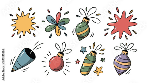 Festive Ornament Collection: A vibrant assortment of unique ornaments, each a symbol of the celebratory spirit and artistic flair of the season.