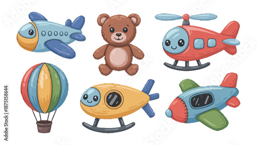 Toy Collection: Adorable and whimsical collection of child toys ready to inspire imagination.