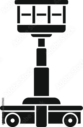 Aerial work platform indicating lifting and reaching at height