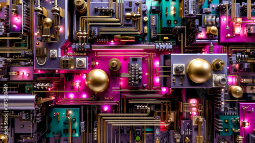 Wallpaper Mural A close up of a bunch of electronic components Torontodigital.ca