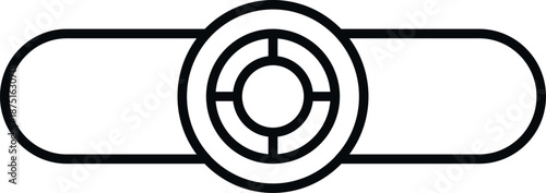 User interface toggle switch button for adjusting settings between on and off states