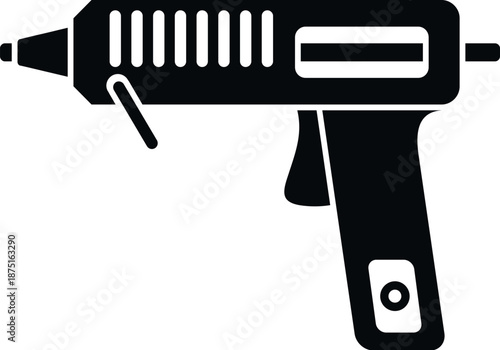 Hot glue gun tool representing diy, craft, and adhesive work