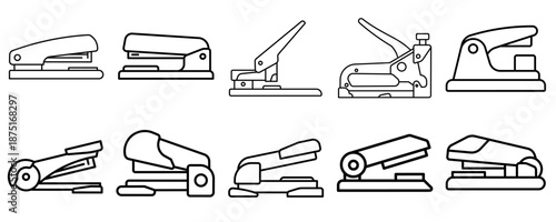 Outline stapler icon isolated sign symbol vector illustration - Collection of high quality vector icons