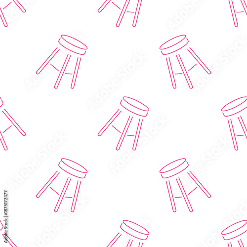 seat seamless pattern isolated on transparent background.