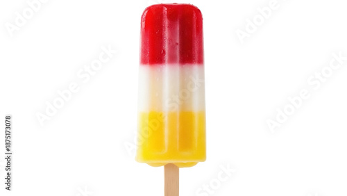 Canvas Print Refreshing rocket popsicle isolated PNG on transparent background, colorful summ