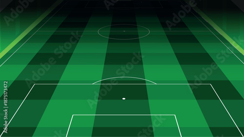 soccer field background from penalty view