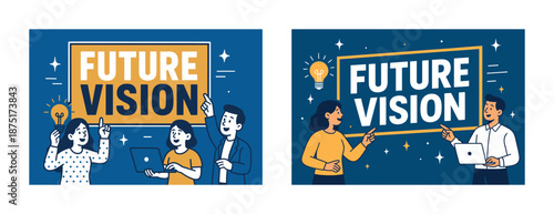 Collaborative future vision: diverse team discussing innovation strategies