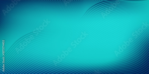 Lines blue-green abstract gradient studio room abstract background pattern walls and floor reflect neon lights dark tones abstract