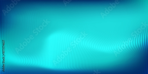 Abstract blue-green abstract gradient studio room abstract background pattern walls and floor reflect neon lights dark tones simple modern abstract