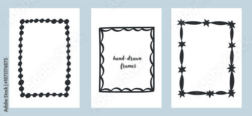 Hand-drawn frames displayed on a light background