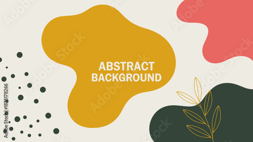 An eye-catching abstract background features colorful shapes and organic patterns, representing creativity, modern design, and the dynamic relationship between colors.