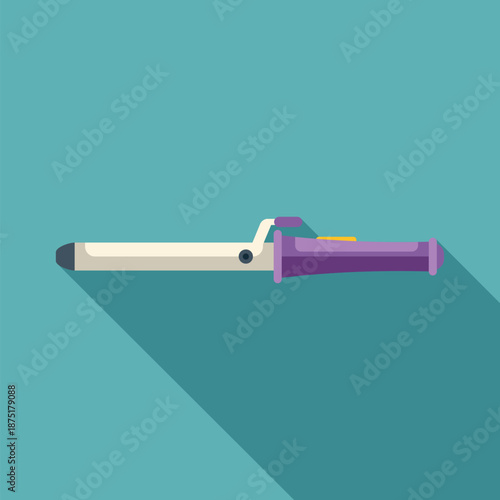 Hair curler creating stylish curls and waves for a fashionable beauty look