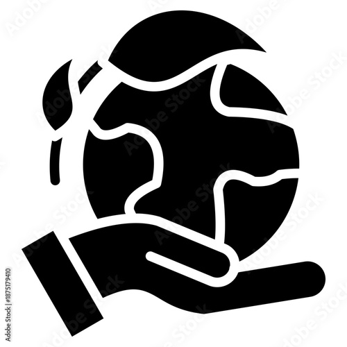 Nature Conservation glyph icon