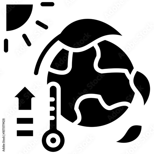 Climate Change glyph icon
