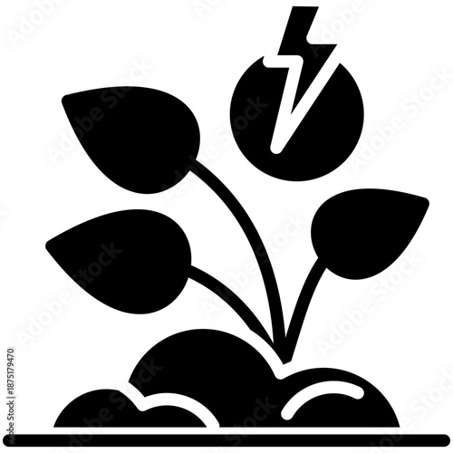 Green Energy glyph icon