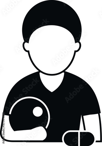 Athlete holding a ping pong racket and pills, symbolizing sports doping