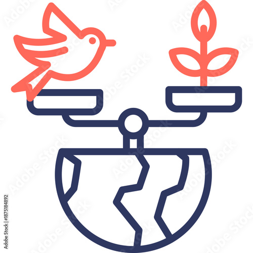 Ecosystem Balance line color icon