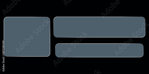 Effect glass liquid background with box frame text and rectangle digital button. Glow sign ui with effect design and glass liquid elements for banner abstract. Gradient line aestheti