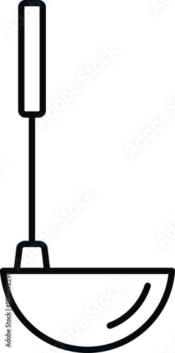 Ladle icon depicting a cooking tool for serving food