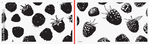 Mixed Berry Fruit Sketch, Fresh Strawberry Raspberry Illustration, Summer Fruit Drawing, Organic Food Art, Healthy Snack Design, Garden Harvest Pattern, Sweet Berry Collection

