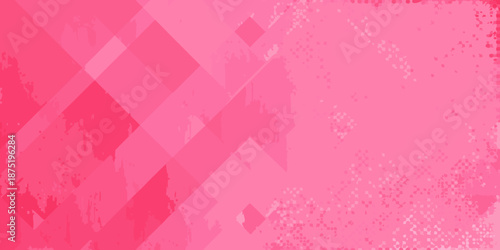 a pink background with a geometric pattern