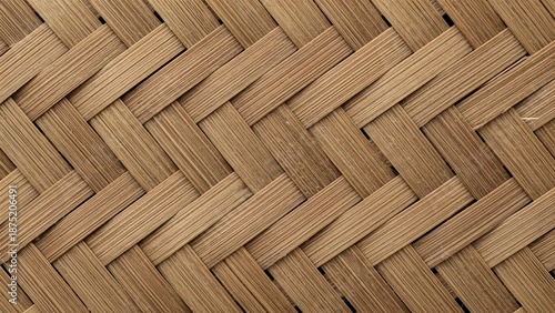 Fotografie Traditional bamboo woven texture