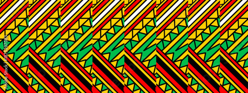 Black History Month Banner. Web Banner with Black History Month Bold Text Isolate on Black Background. Black History Month Vector Banner Design Template With Copy Space