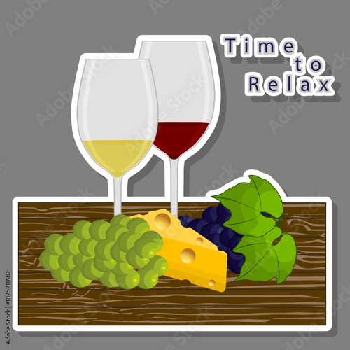 Various sweet tasty natural wine