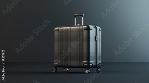 Wallpaper Mural Modern Suitcase on Minimal Background Torontodigital.ca