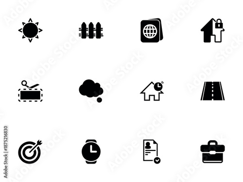 Collection of Mixed Vector Symbols for Daily Life and Business