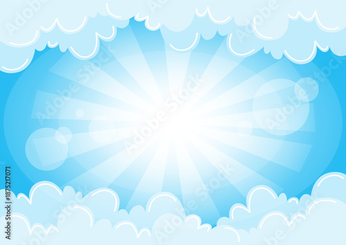 a blue sky with clouds