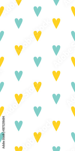 Adoring Cute Hearts seamless pattern