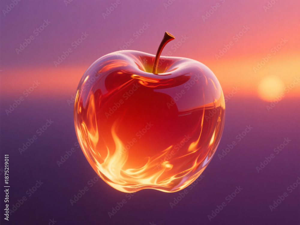 Obraz premium Glassmorphism Apple Soft Pastel Tone Background