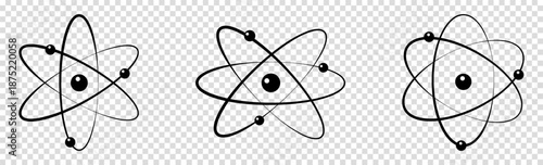 Set of atom icon