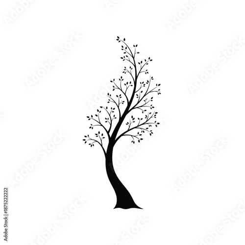 vector tree silhouette