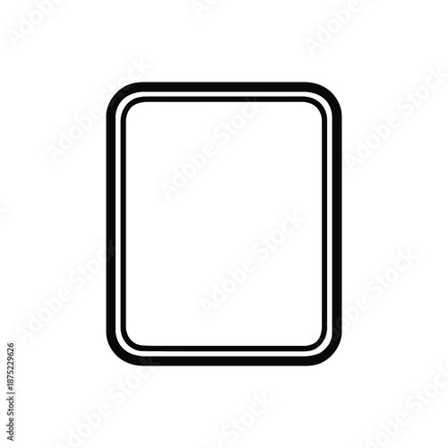 Minimalist square frame with double border design